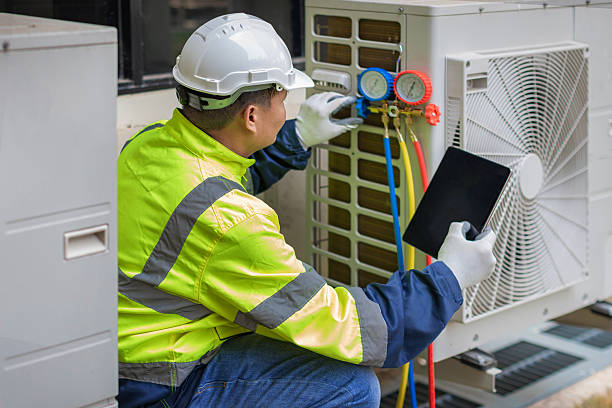 Professional Air Conditioning Repair technician working in Nicoma Park, OK